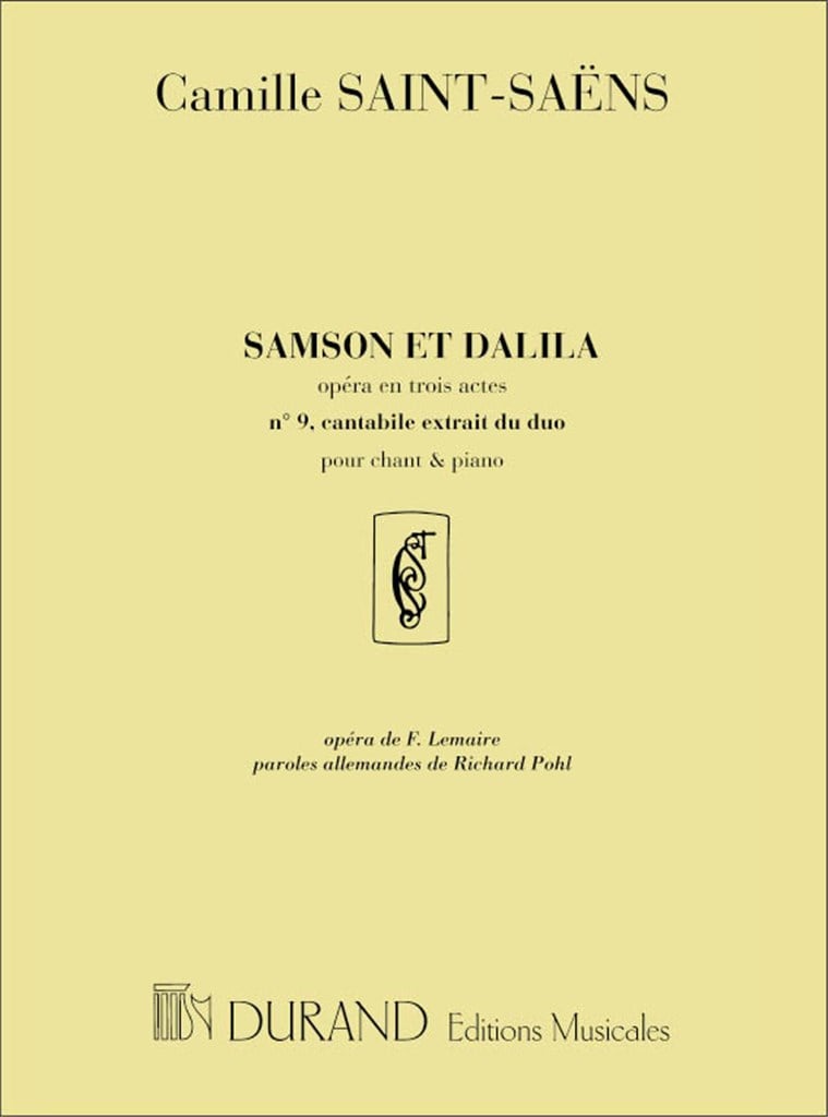 Samson Et Dalila N9 Fr-All Mezzo En Reb